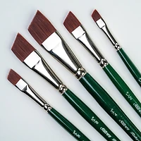 Silver Brush Limited Ruby Satin® 5 Piece Angles Brush Set