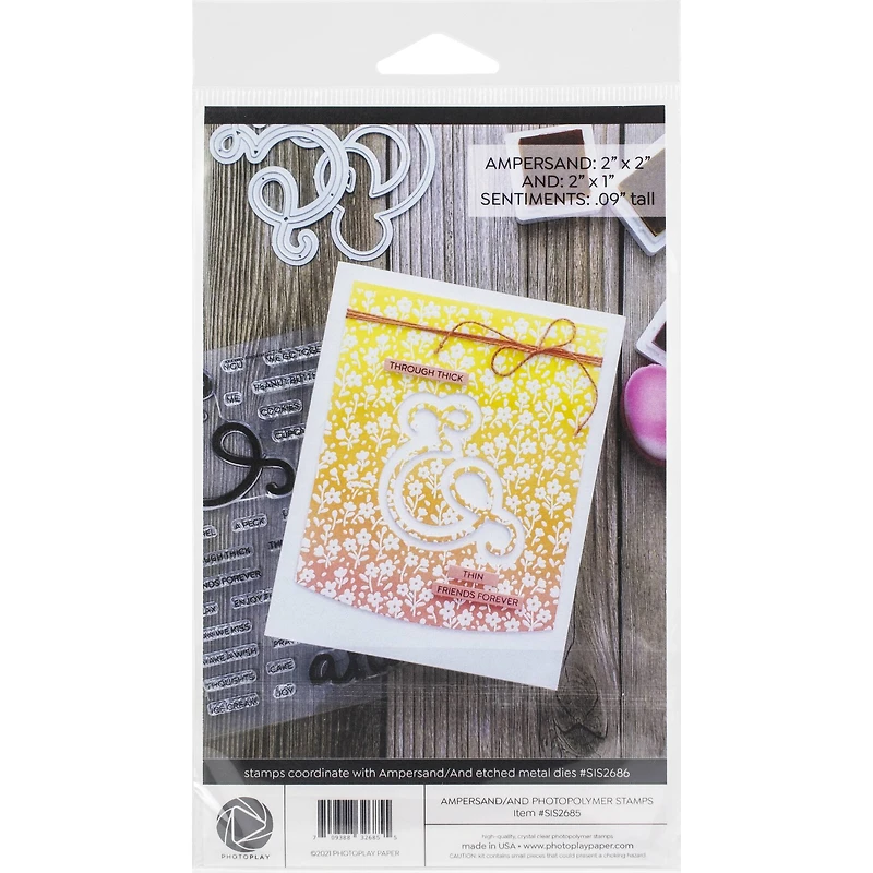 PhotoPlay™ Say It With Stamps™ Ampersand/And Clear Stamps