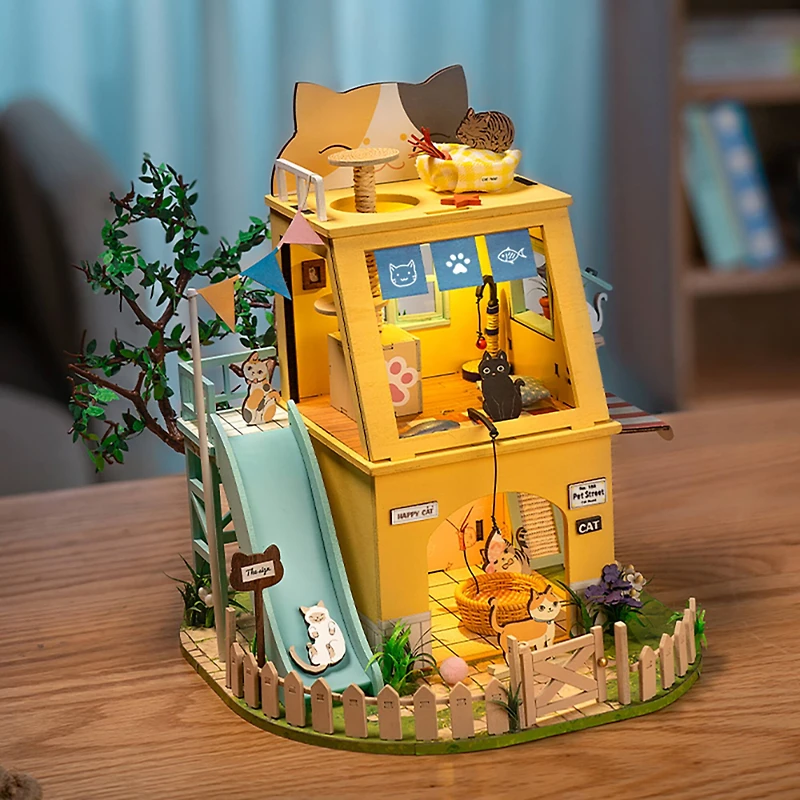 Rolife® Cat House DIY Miniature House Kit