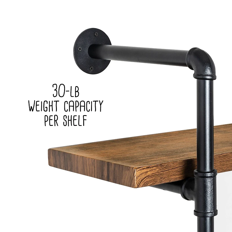 Honey Can Do 31.5" Black Industrial Shelf