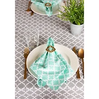 Gray Lattice Tablecloth 60" x 104"