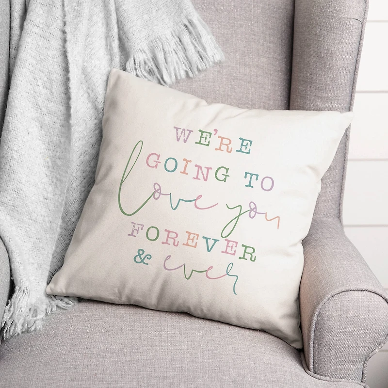 18" Love You Forever Indoor/Outdoor Pillow