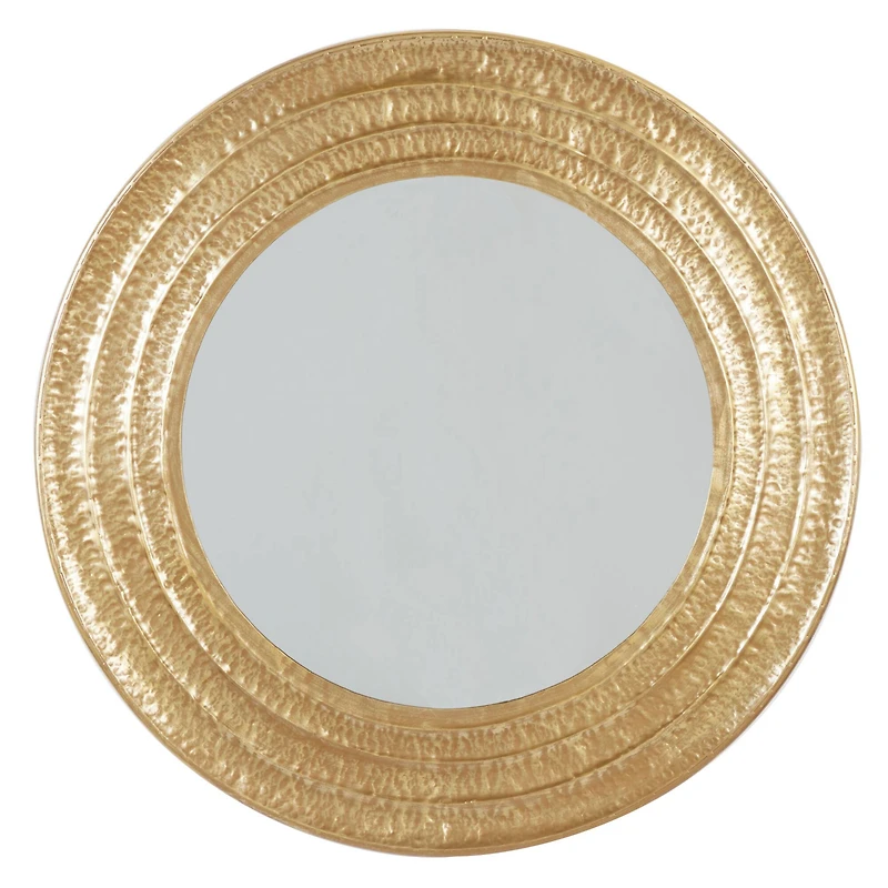39" Gold Glam Metal Wall Mirror