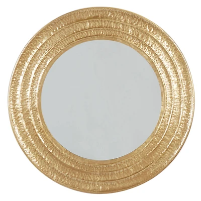 39" Gold Glam Metal Wall Mirror