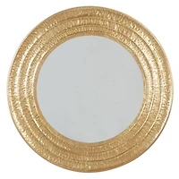 39" Gold Glam Metal Wall Mirror