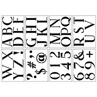 3" Tuxedo Alphabet Font Stencils by Craft Smart®