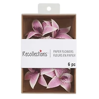 Pink Tiger Lily Paper Flowers by Recollections™, 6ct.