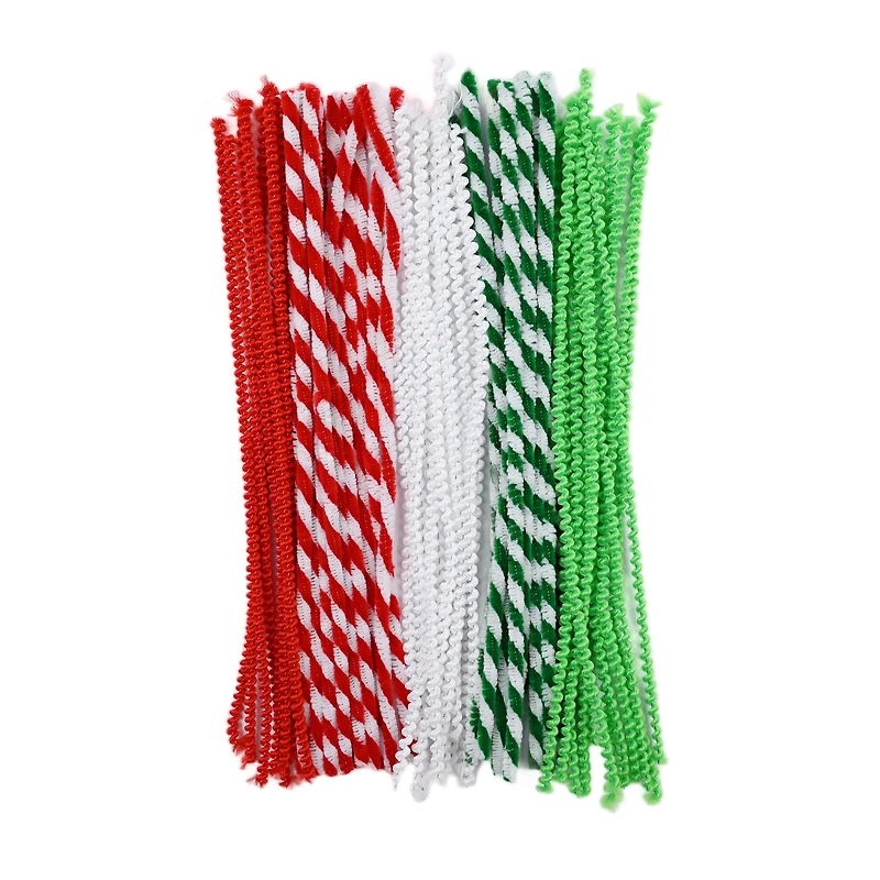 Striped & Coiled Chenille Stems by Creatology™