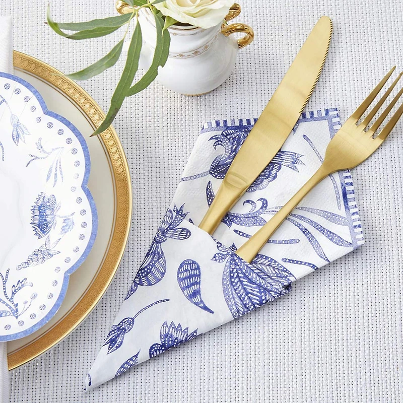 Kate Aspen® Blue Willow 2 Ply Paper Napkins, 120ct.