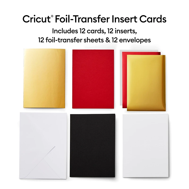 Cricut® R40 Foil Transfer Insert Cards, Royal Flush Sampler