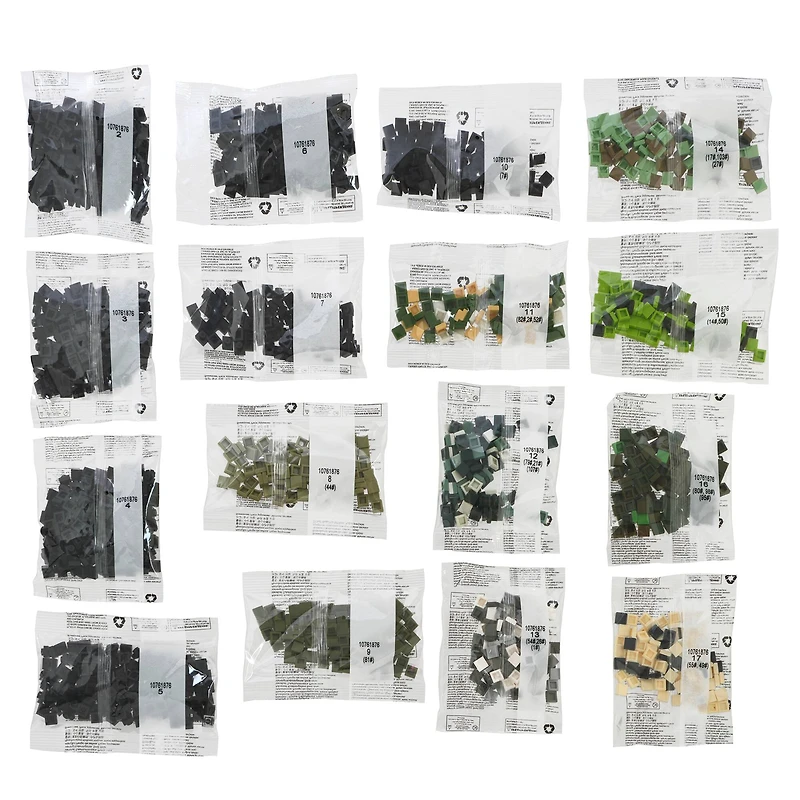 10" x 10" Panda Pixelated Brick Art Kit by Make Market®