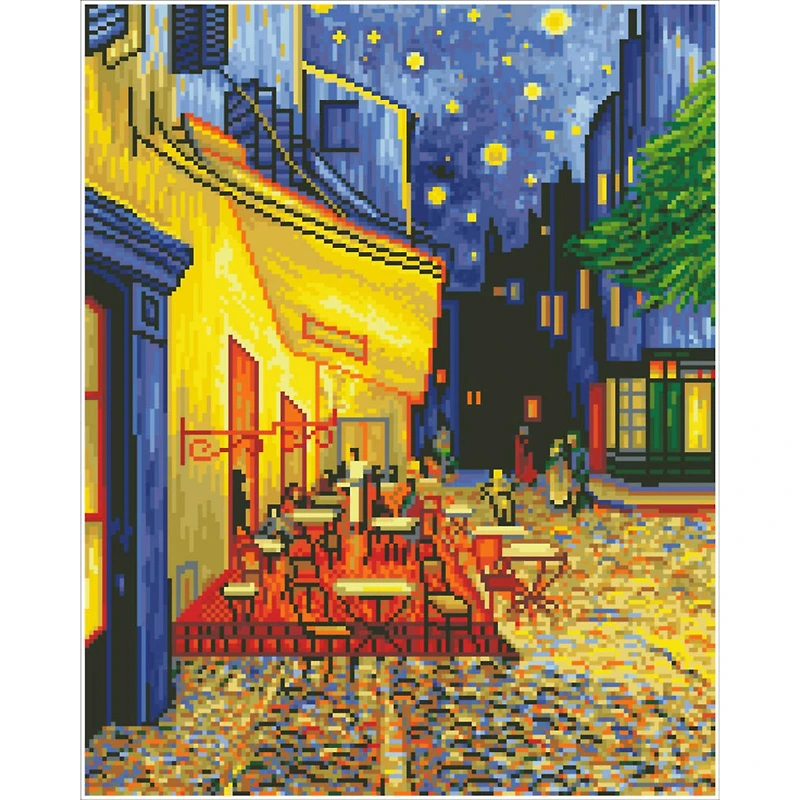 Diamond Dotz® Intermediate Café at Night Van Gogh Diamond Painting Kit
