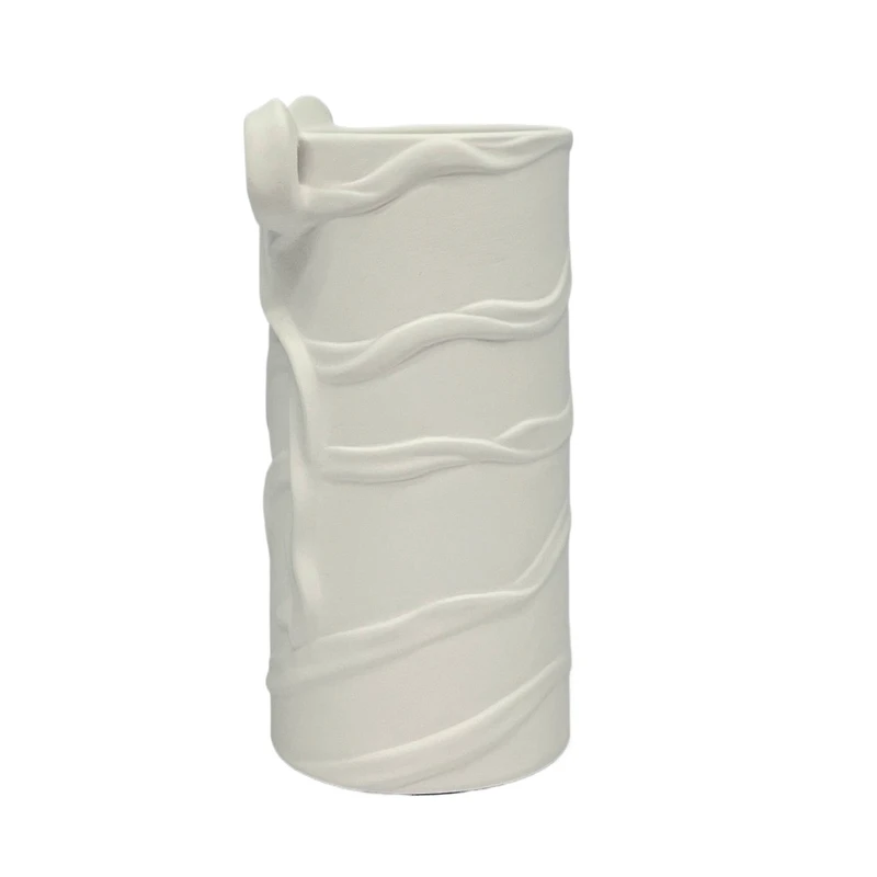 6.5" Ceramic Bow Cylinder Vase by Make Market®