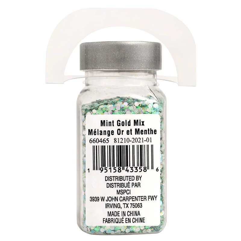 Specialty Polyester Mint & Gold Glitter by Recollections™