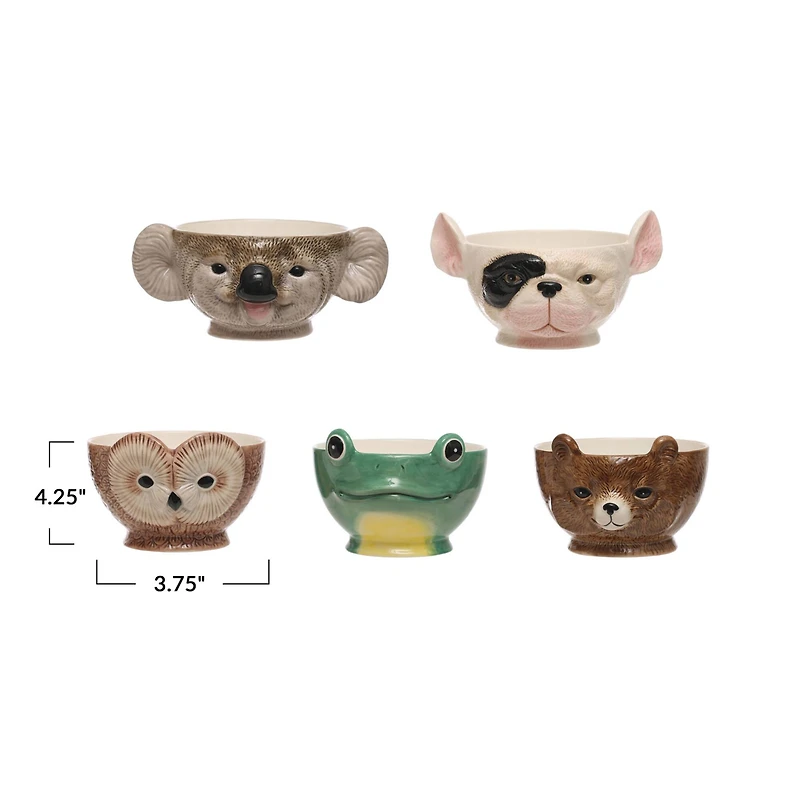 Hello Honey® 4" Animal Shaped Bowl Set