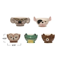 Hello Honey® 4" Animal Shaped Bowl Set