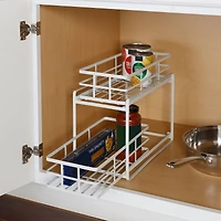 Honey Can Do White Kitchen Counter Organizer with Drawers