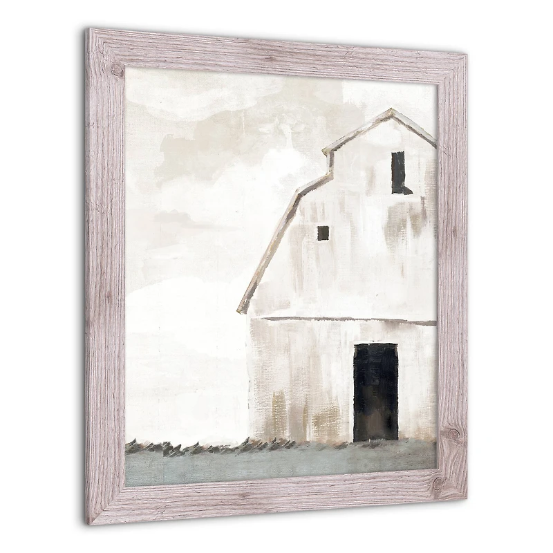 Rustic Barn 20" x 24" Western White Framed Print