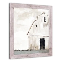 Rustic Barn 20" x 24" Western White Framed Print