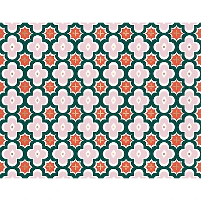 JAM Paper 3.87" x 5" Pink & Red Geometric Blank Note Cards & Envelopes, 20ct.