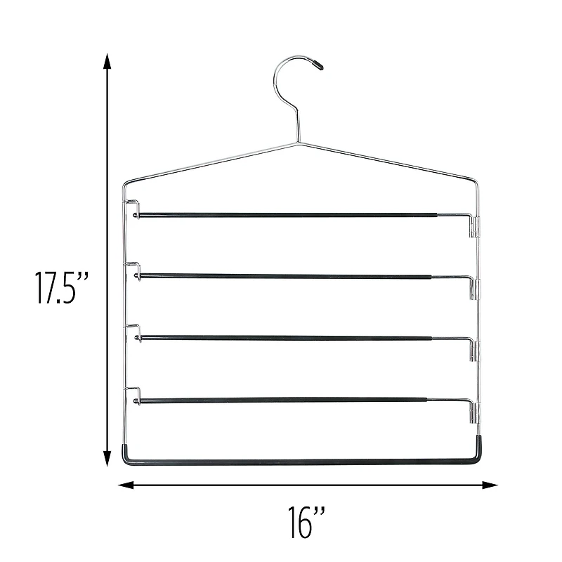 Honey Can Do 5-Tier Swing Arm Pant Hangers, 2ct.