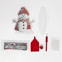 8" x 7.75" Snowman Diamond Art Table Topper Kit by Make Market®
