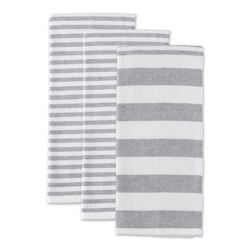 DII® Mineral Nautical Stripe Terry Dishtowels, 3ct.