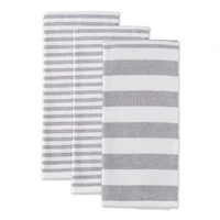 DII® Mineral Nautical Stripe Terry Dishtowels, 3ct.