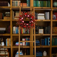 18in. Artificial Valentine's Day Heart & Berry Twig Wreath