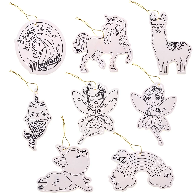 Magical Color-In Wood Ornaments by Creatology™