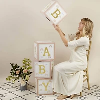 Kate Aspen Boho Rainbow Baby Block Box Set, 4ct.