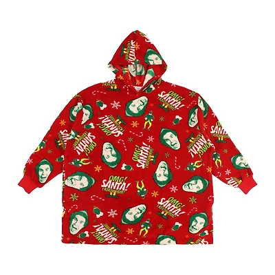 Elf™ OMG! Santa! Red Oversized Hoodie