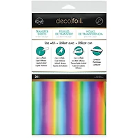 Deco Foil™ Rainbow Transfer Sheets