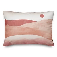 Blush Desert Landscape 14" x 20" Throw Pillow