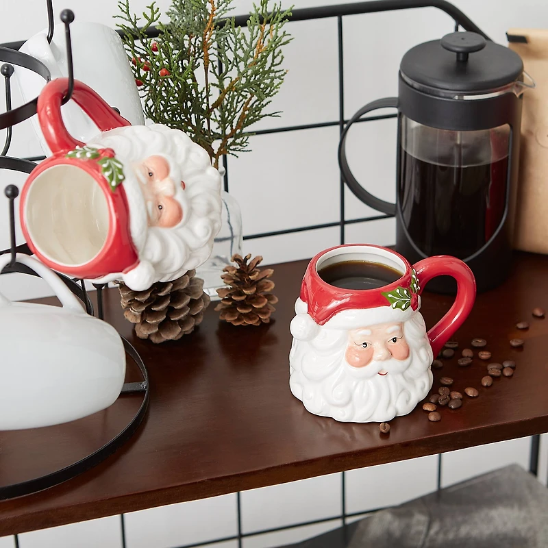 DII® 14oz. Santa Ceramic Mugs, 2ct.