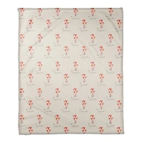 Valentines Balloons 50" x 60" Coral Fleece Blanket