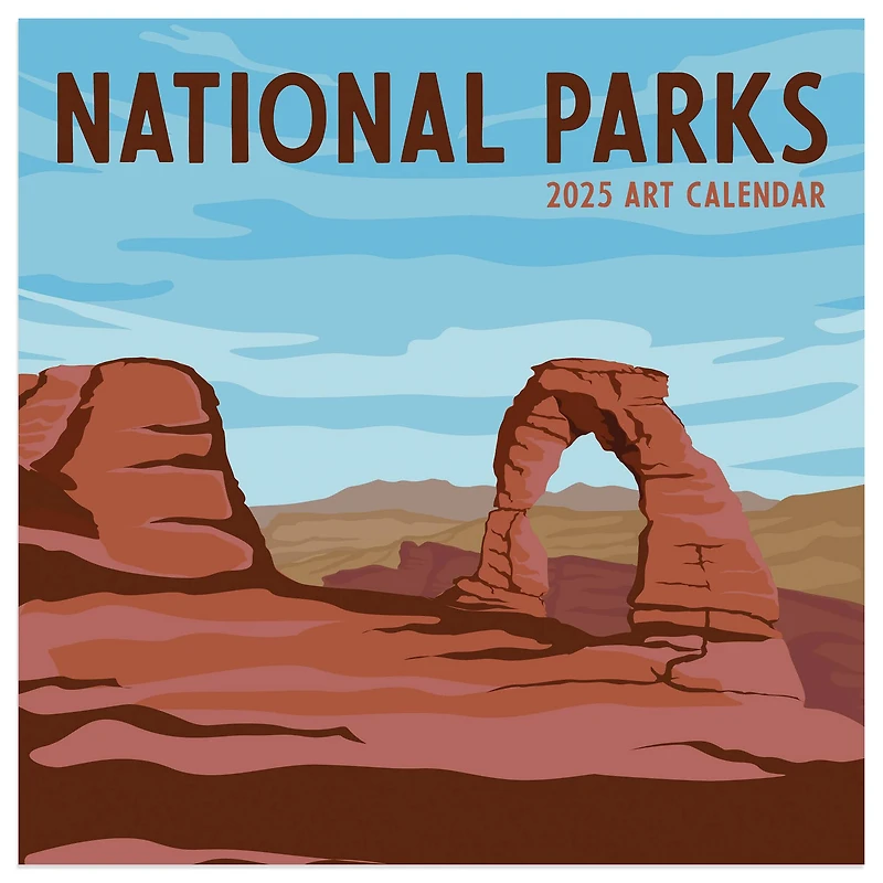 TF Publishing 2025 National Parks Art Mini Calendar