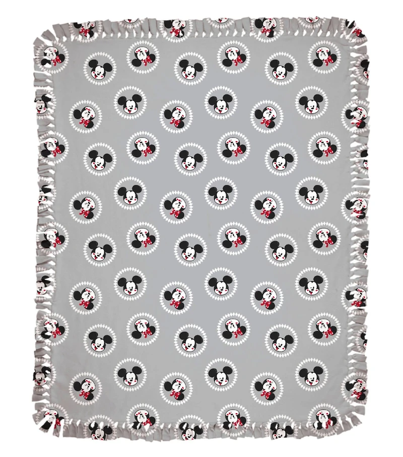 Disney® 48" Mickey & Minnie Star of the Show No Sew Fleece Throw Kit