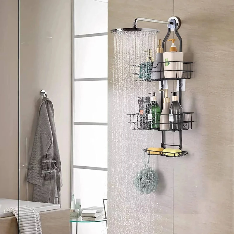 Over Head Shower Caddy Basket with Hook