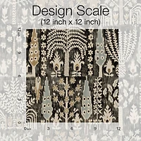 RoomMates Black Persian Ikat Peel & Stick Wallpaper