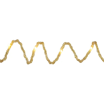 27ct. Warm White LED Gold Bead String Lights on Silver Wire by Ashland®