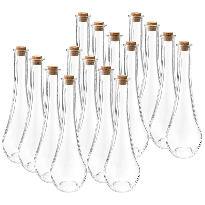 12 Pack: 7" Clear Glass Teardrop Vinegar Bottle by Ashland®