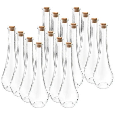 12 Pack: 7" Clear Glass Teardrop Vinegar Bottle by Ashland®