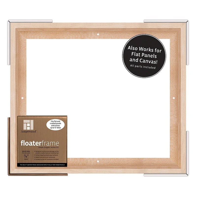 Ampersand™ Maple Bold Edge 7/8" Deep Floaterframe