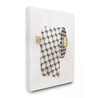 Stupell Industries Fashion Glam Toilet Paper Designer Detailing Canvas Wall Art