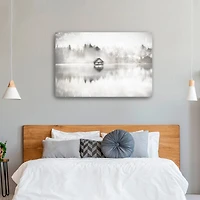 Taupe Serene Canvas Giclee