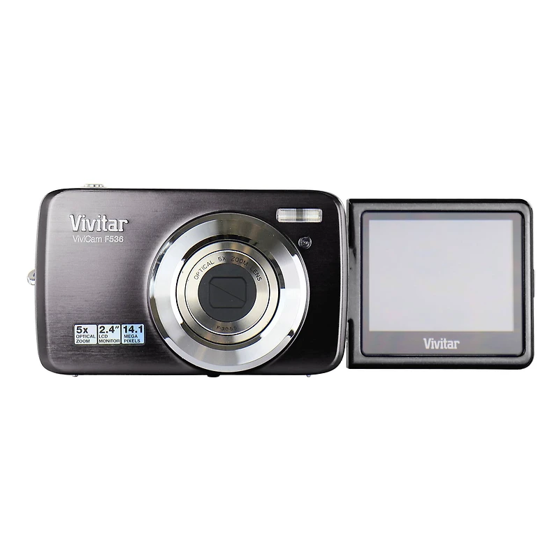 Vivitar Vivicam Black ITwist F536 14.1 Megapixel Digital Camera