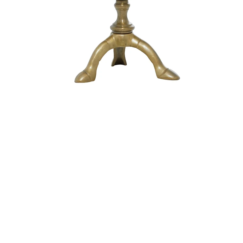 12" Brown Aluminum Rustic Globe