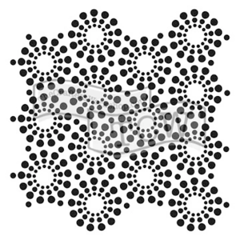 The Crafter's Workshop Circle of Jewels Stencil