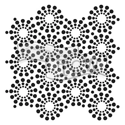 The Crafter's Workshop Circle of Jewels Stencil